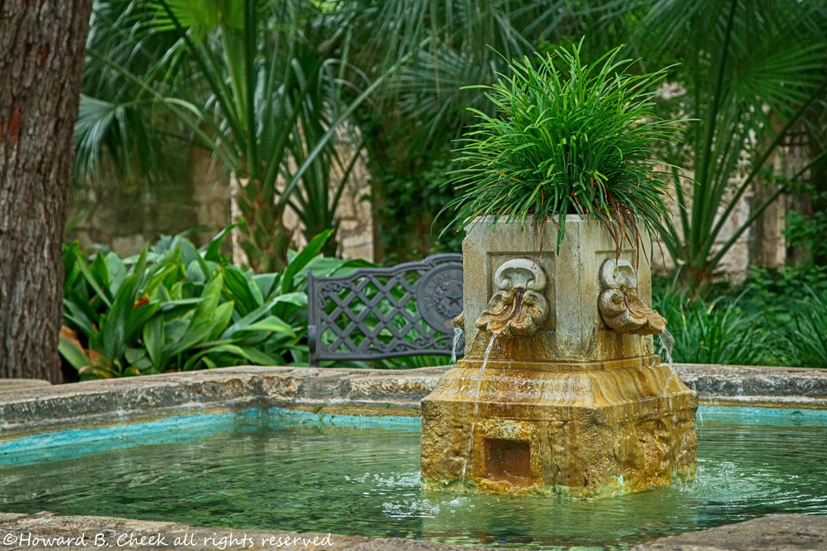 Alamo Fountain (HDR)