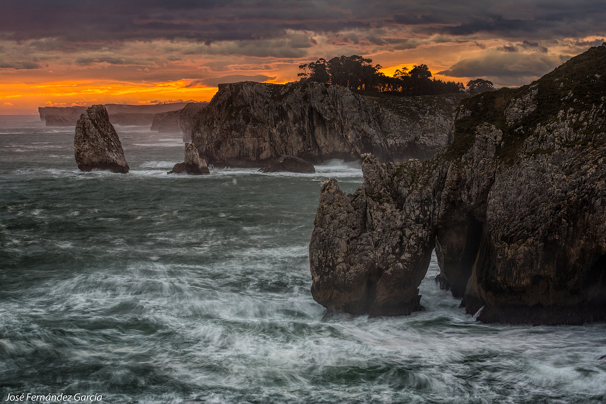 Cliffs at sunrise