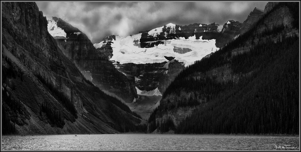 Lake Louise in B&W