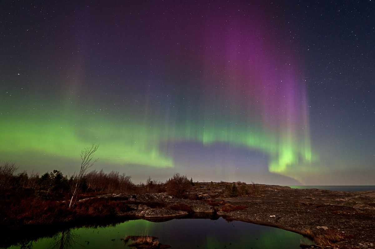 Colorful aurora