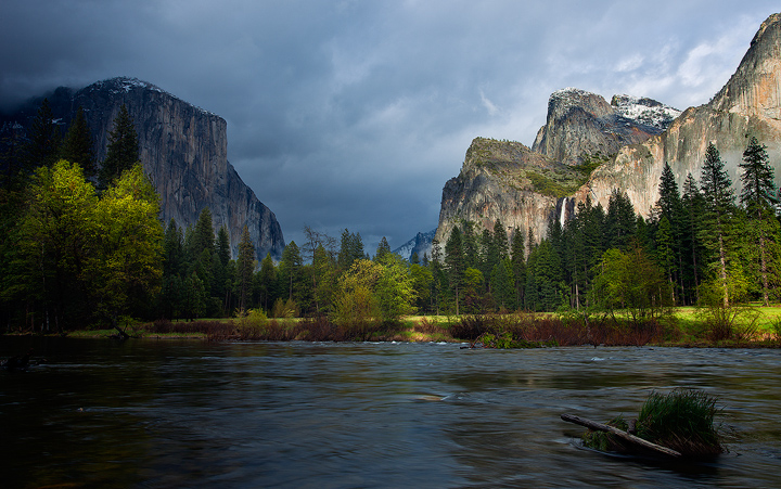 Stormy valley