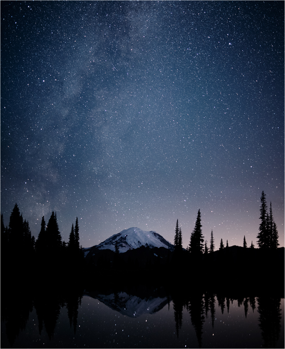 Mt Rainier & Milky Way