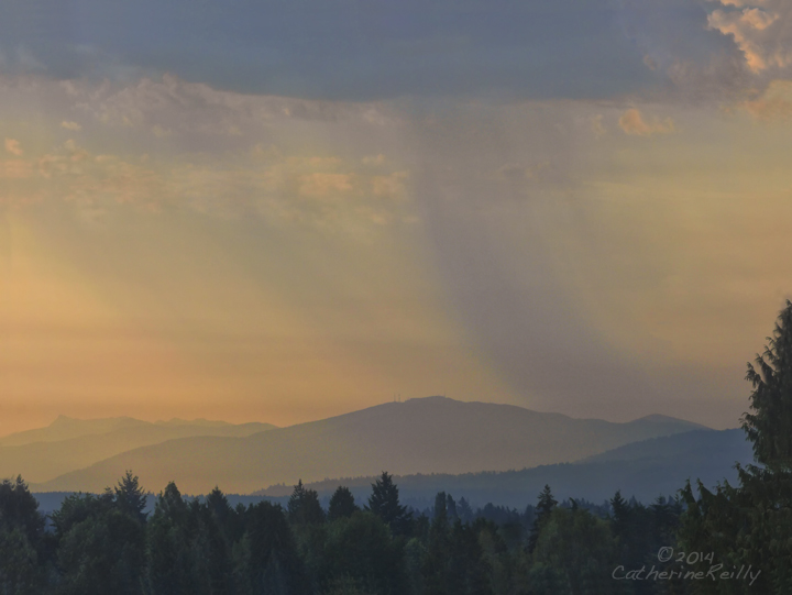 Sunset Rain Shower