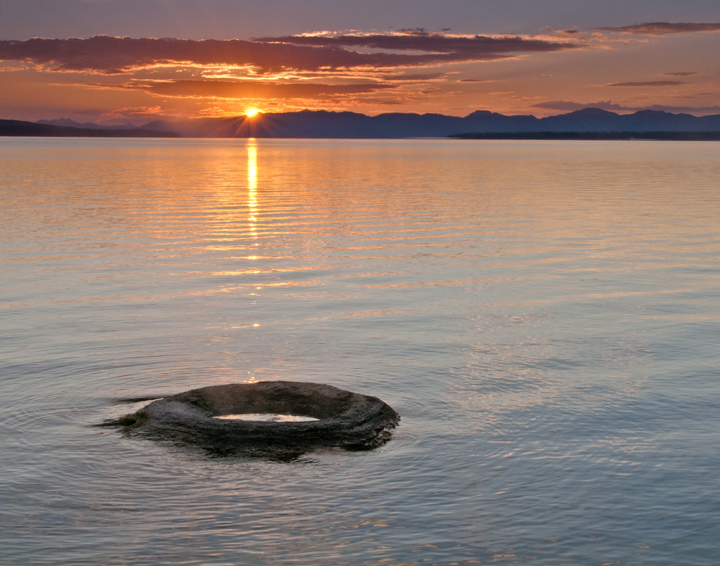 Fishing Hole Geyser Sun
