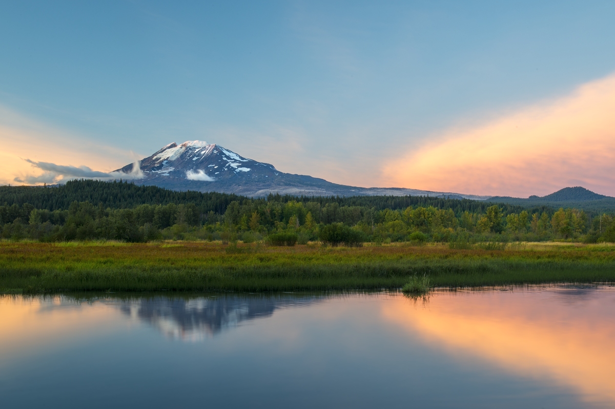 Mt. Adams after sunset