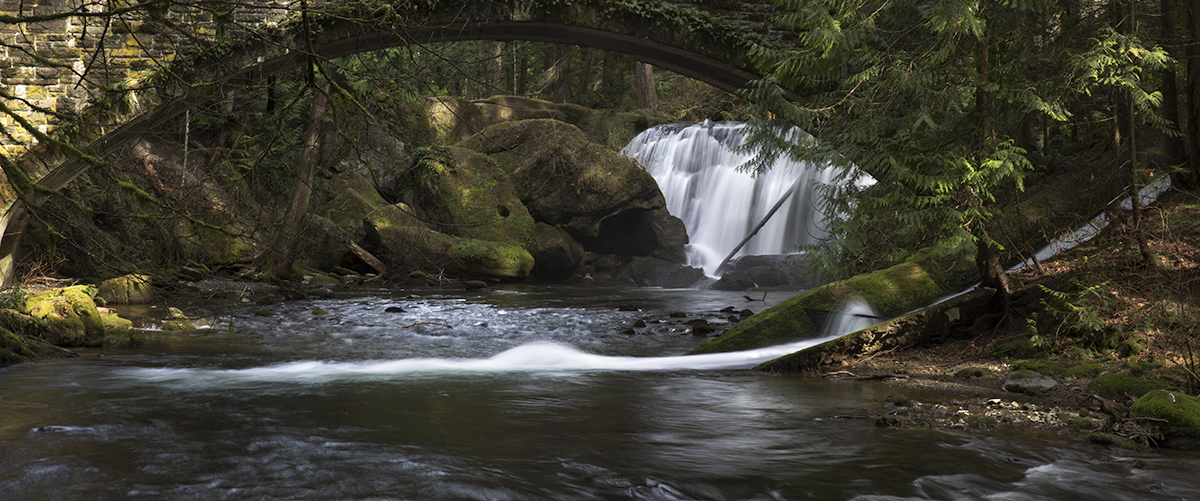 Fall, Bridge, Flume