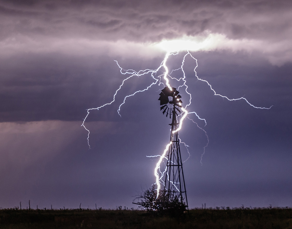 Lightning and Windmill