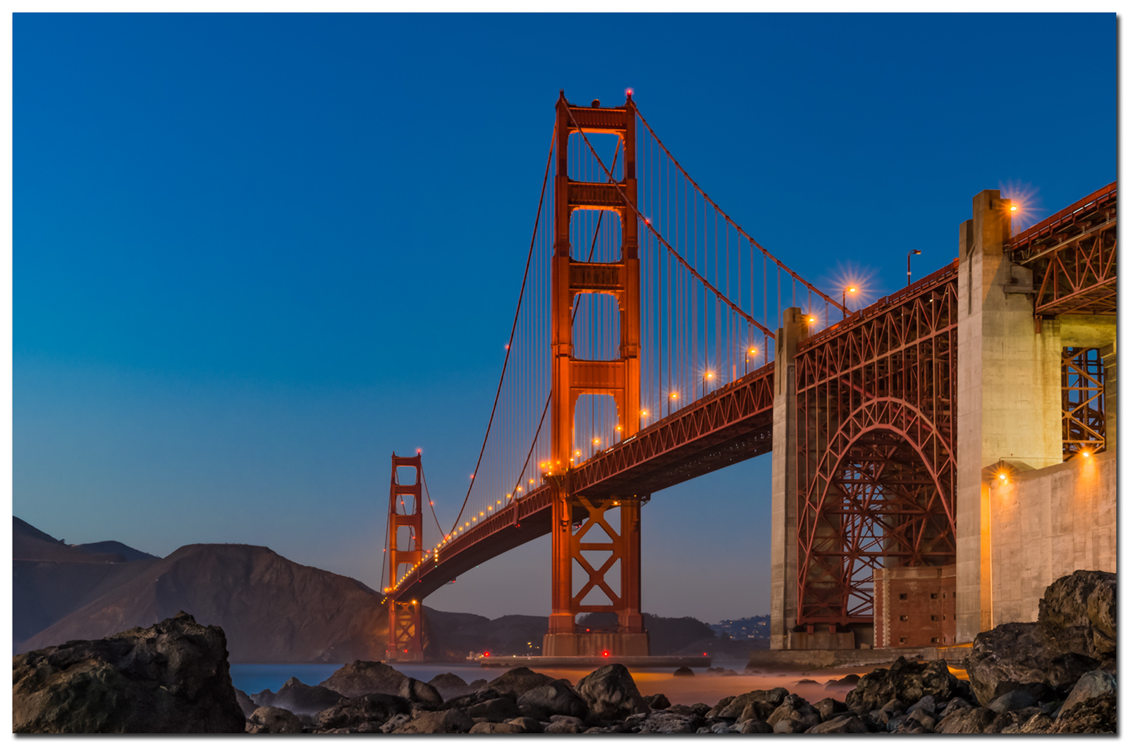 Lights On at Sunset