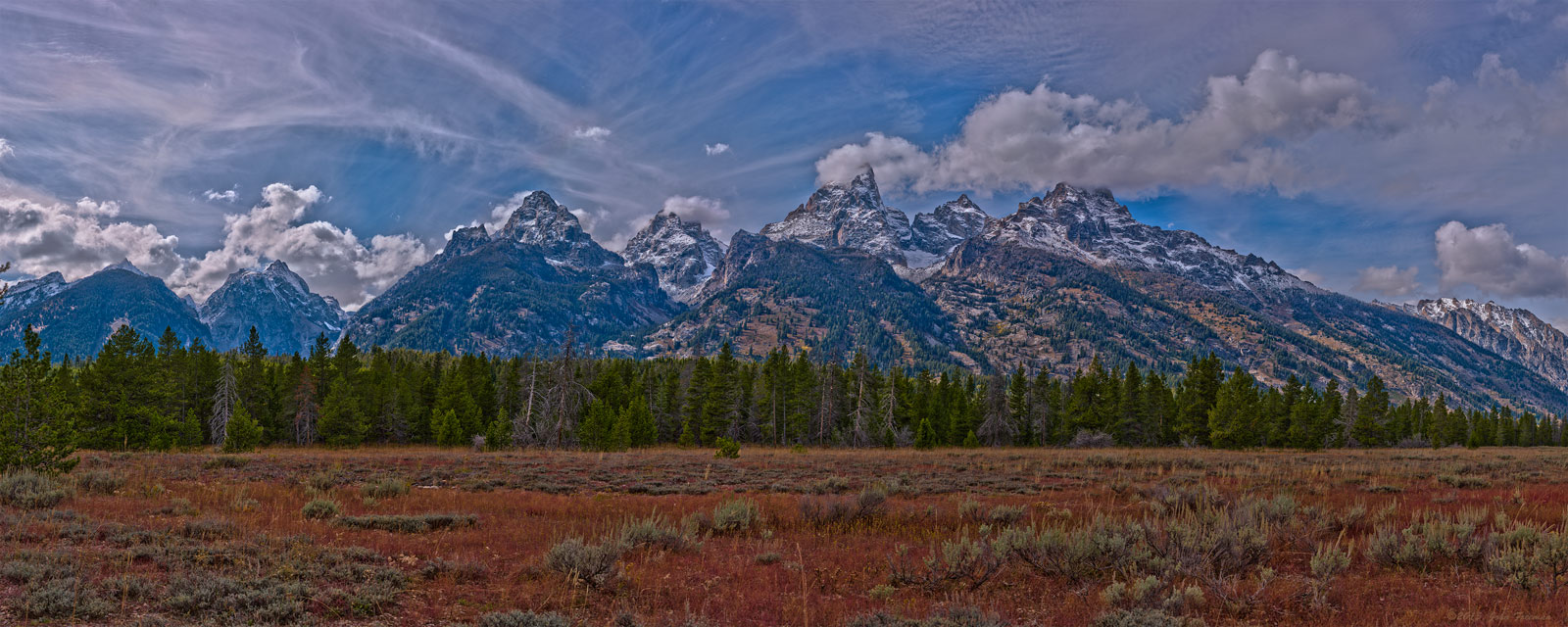 New Snow On The Tetons