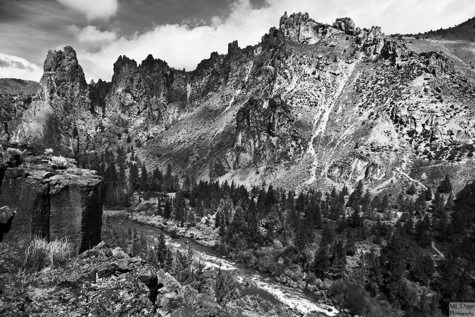 Smith Rock Monochromatic