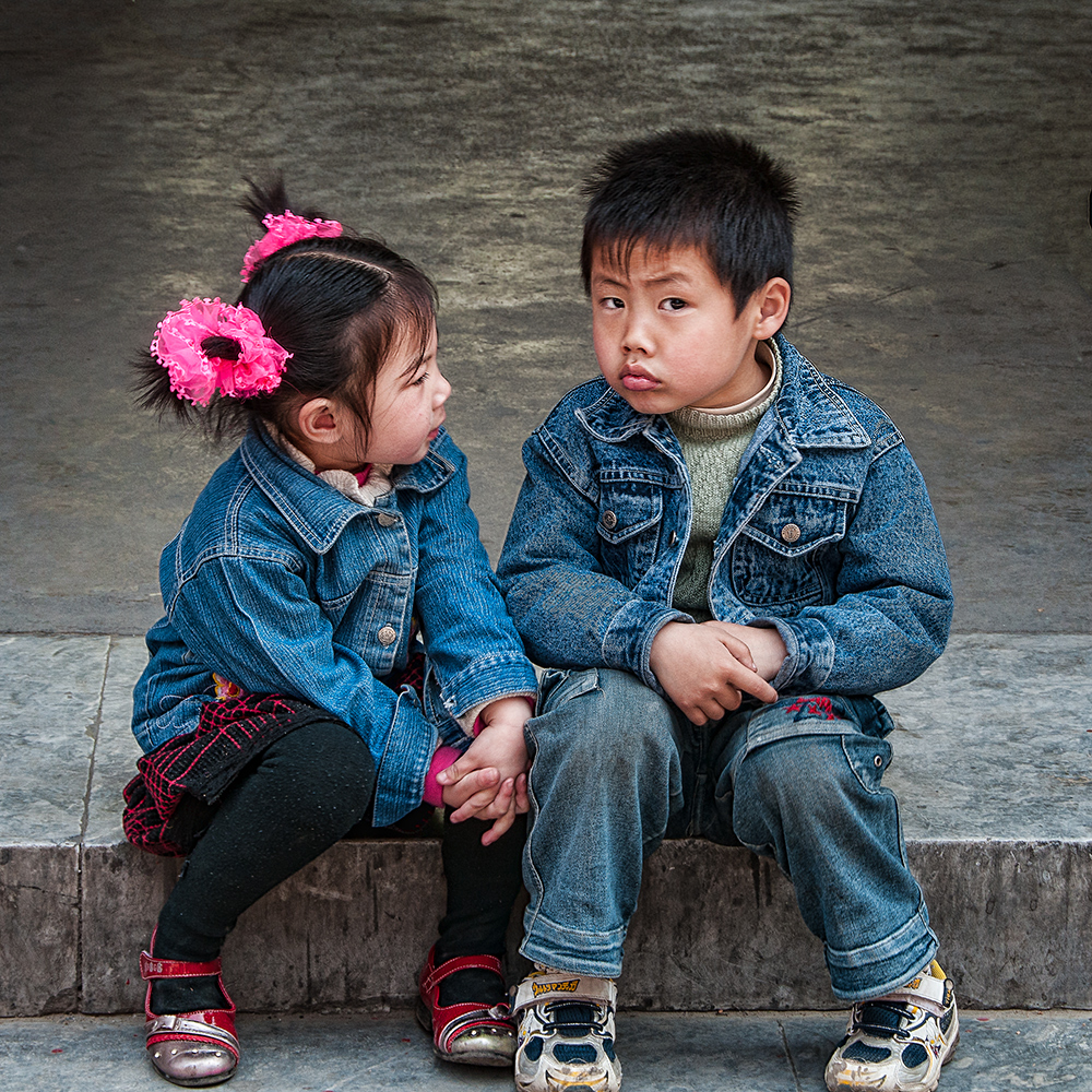 Kids in a market