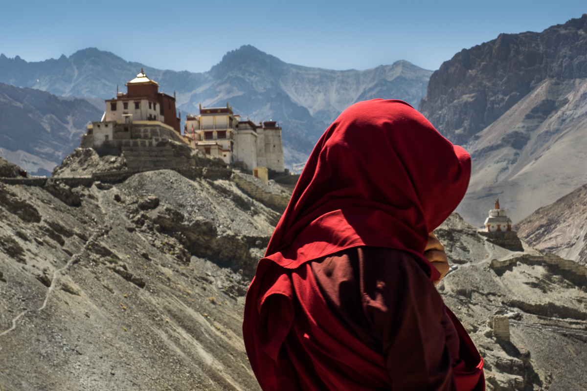 Lama (Monk) in Red