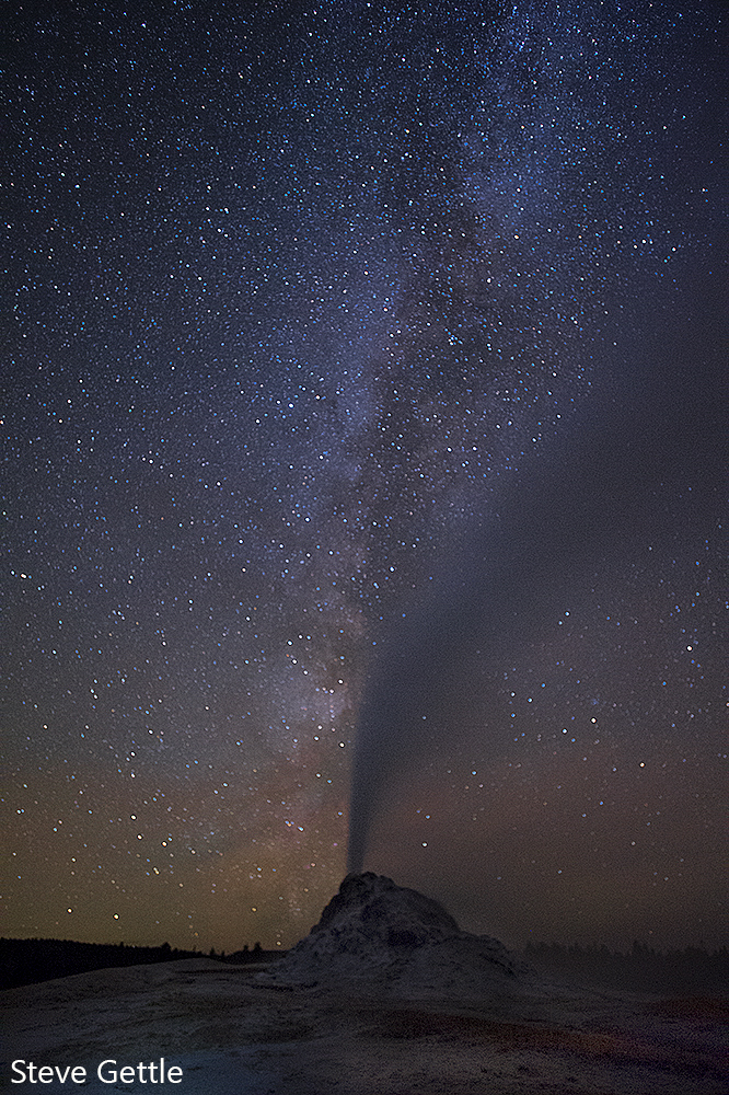 Milky Way and Geyser