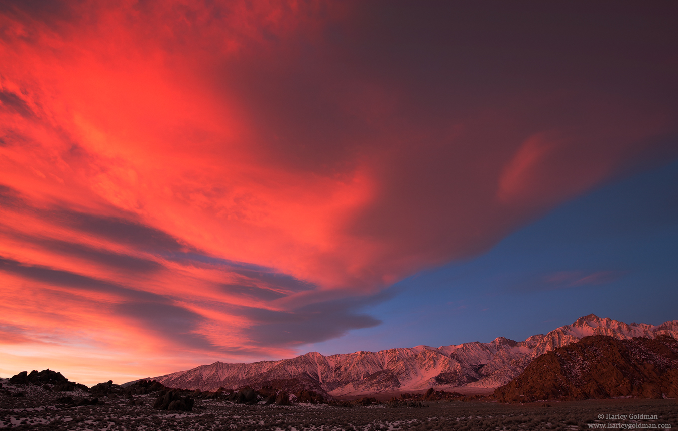 Alabama Hills Cloud Show
