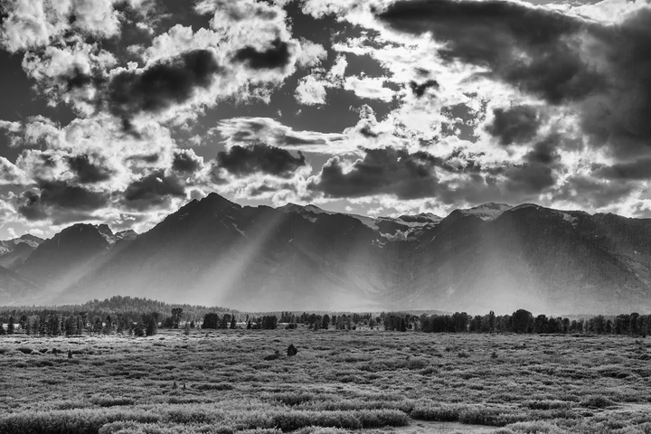 Grand Teton Sunset Rays
