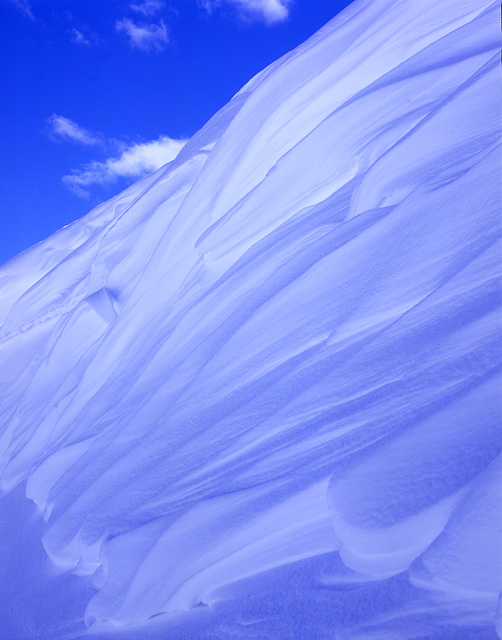 Sculpted Snow Wall