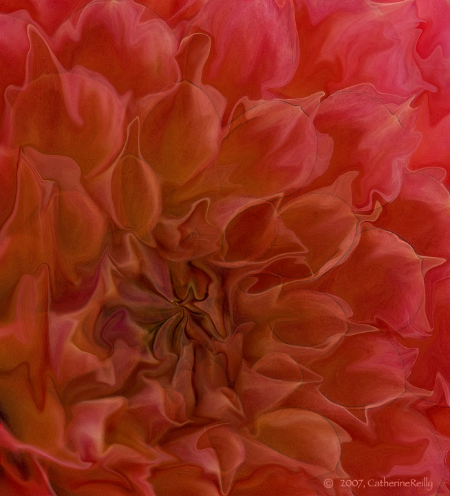Blown Glass Dahlia